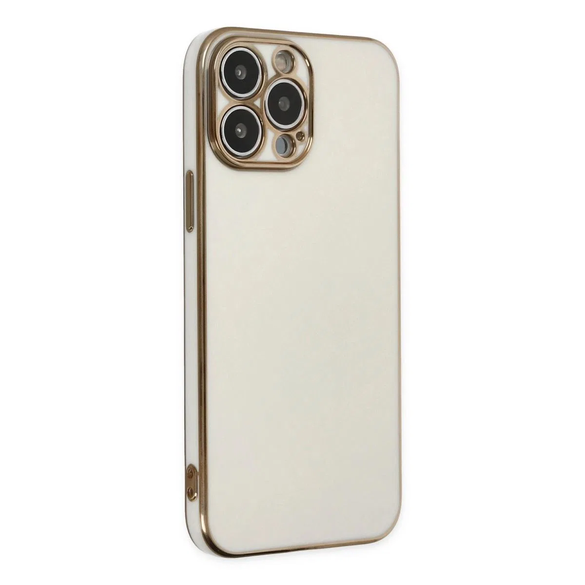 Apple İphone 14 Pro Max Kılıf Volet Silikon - Beyaz
