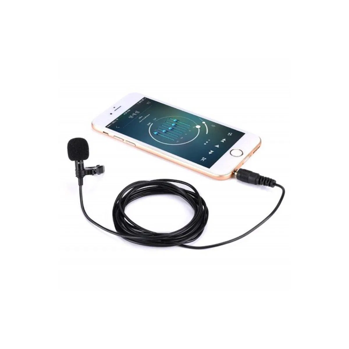 3. 5mm Jak 1. 5 Metre Double Mikrofon - Siyah görsel 2