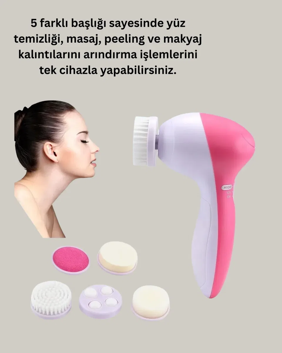 Fırçalı Yüz Temizleme ve Spa Masaj Cihazı görsel 2