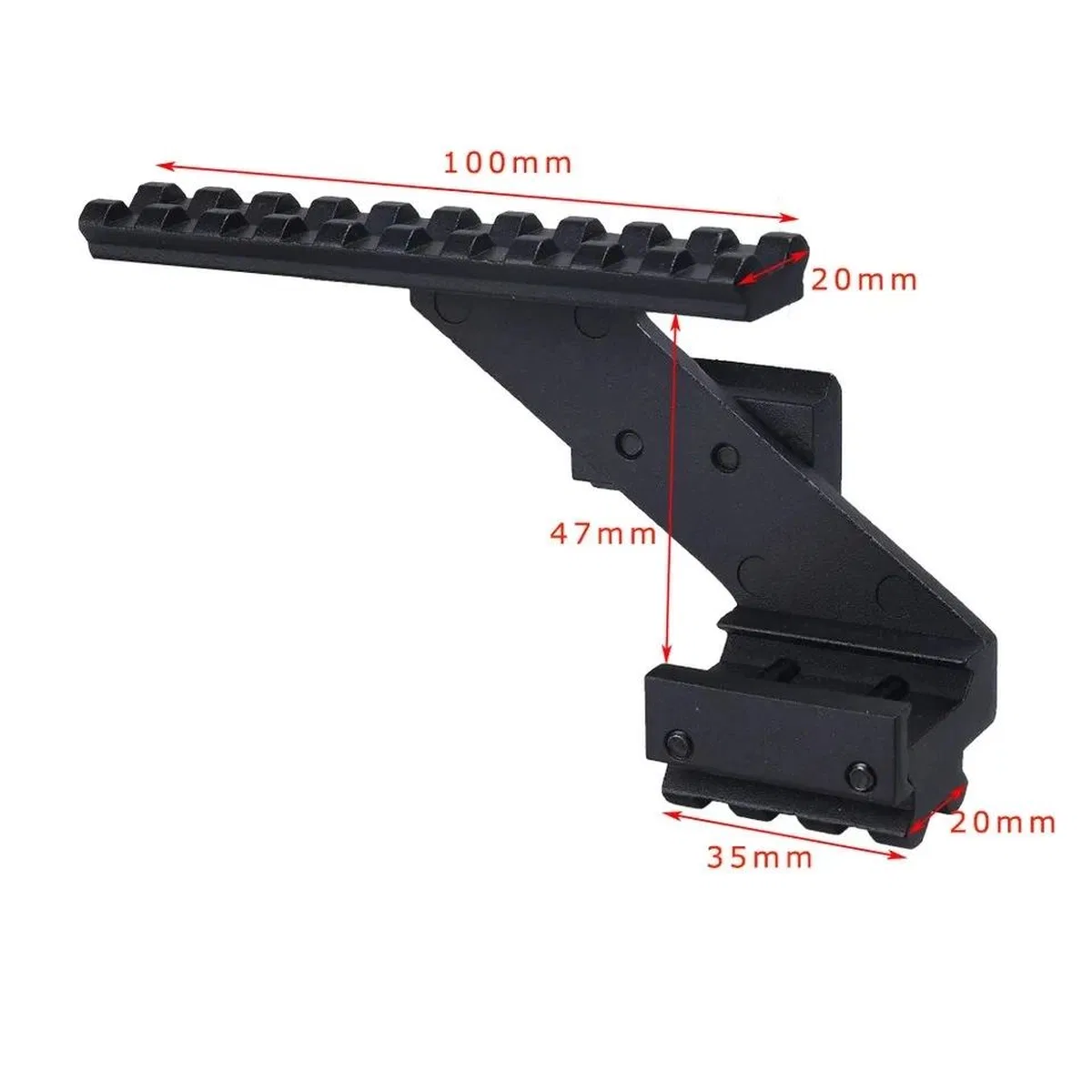 Kapsamı Ray Montajı 22mm Picatinny Üst Alt Ray görsel 7