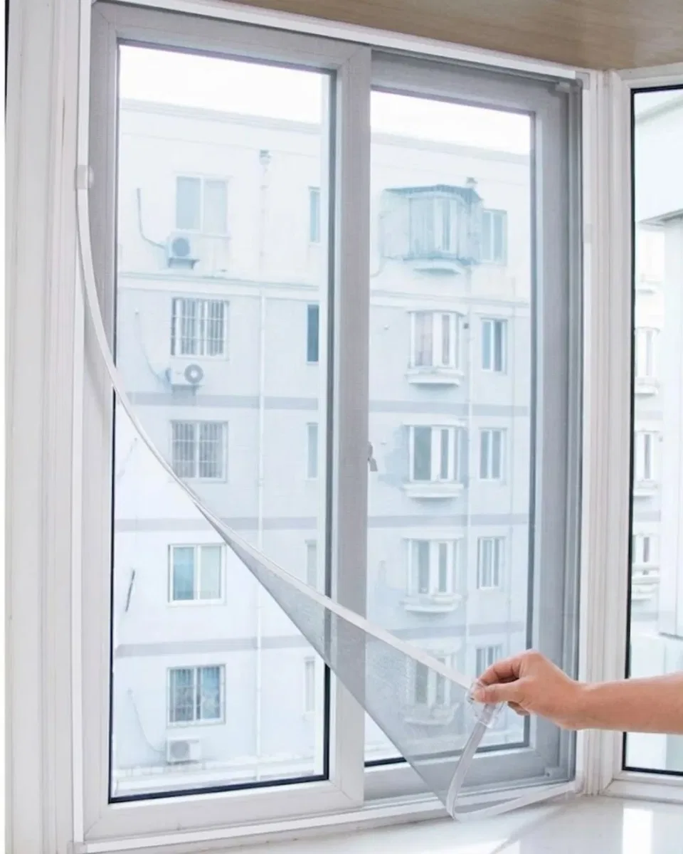Pencere Sineklik Tülü 100x150 CM Çift Taraflı Bant Hediyeli Kesilebilir Tül Sineklik Seti