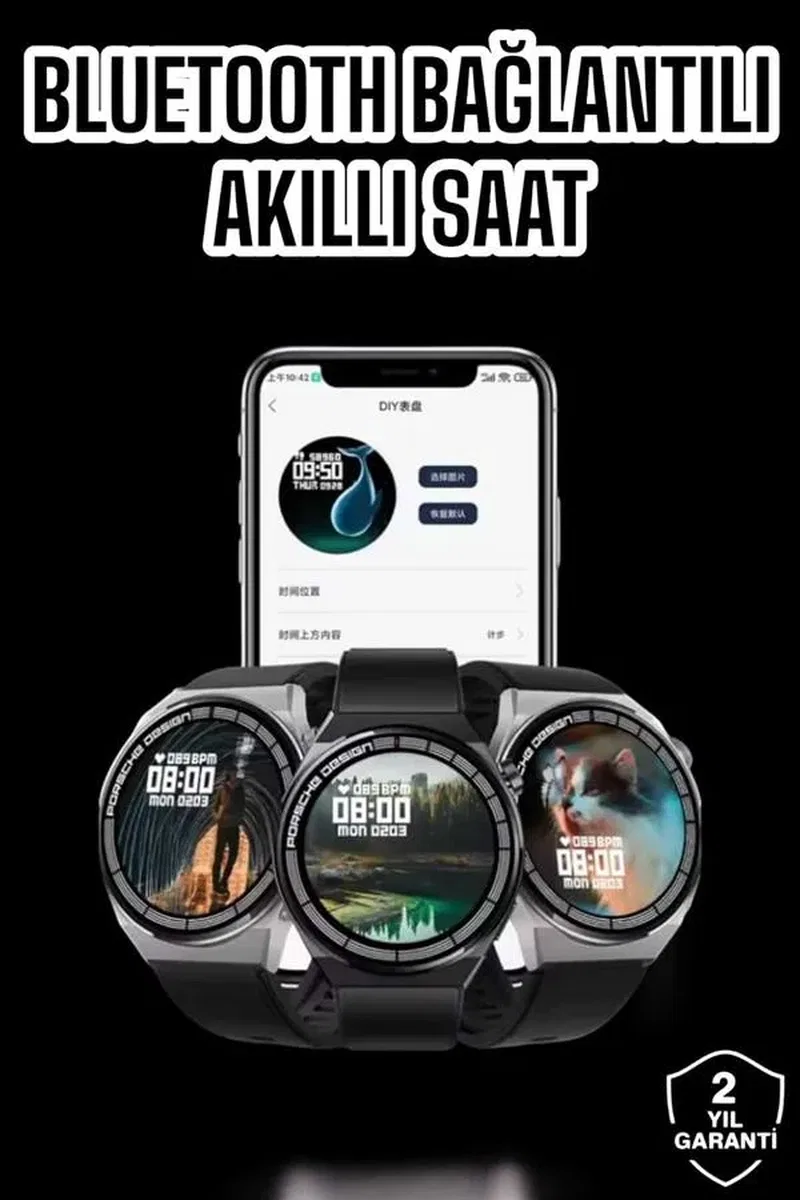 Akıllı Saat GPS VE NFC Özelliği Sesli Görüşme Dokunmstik Ekran görsel 2