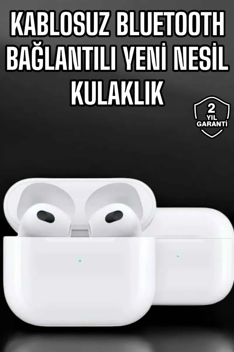 Bluetooth Kulaklık 3. Nesil Kablosuz Uzun Pil Ömrü Dokunmatik Kontrol