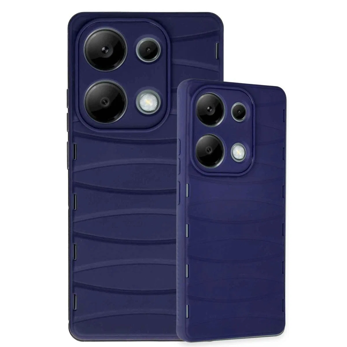 Xiaomi Redmi Note 13 Pro 4g Kılıf Bibercas Silikon Kapak - Lacivert görsel 3