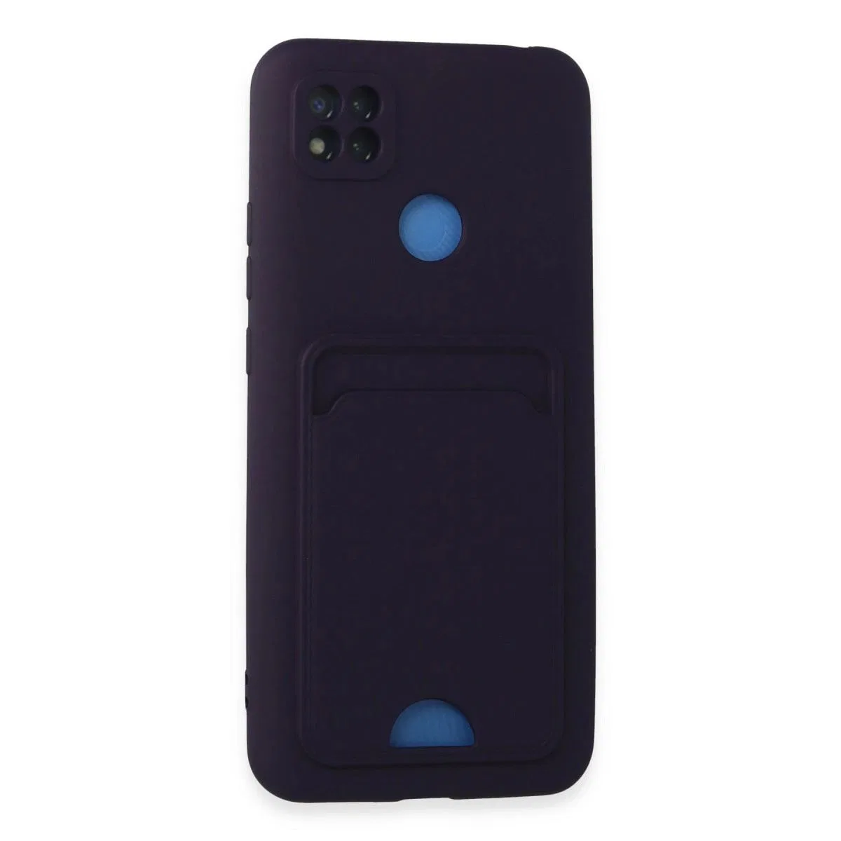 Xiaomi Redmi 9c Kılıf Kelvin Kartvizitli Silikon - Derin Mor