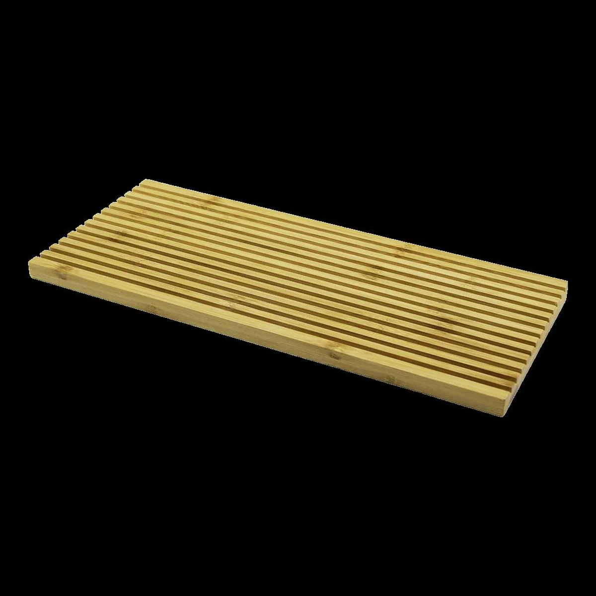 Çift Taraflı Ahşap Bambu Sunum Tepsisi 17x39 cm görsel 2