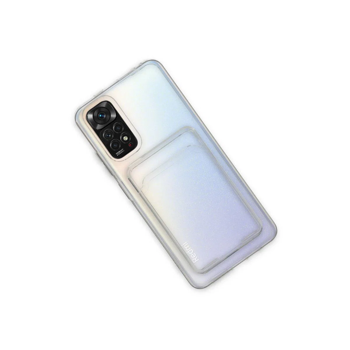 Xiaomi Redmi Note 11 Kılıf Kart Şeffaf Silikon - Şeffaf görsel 3