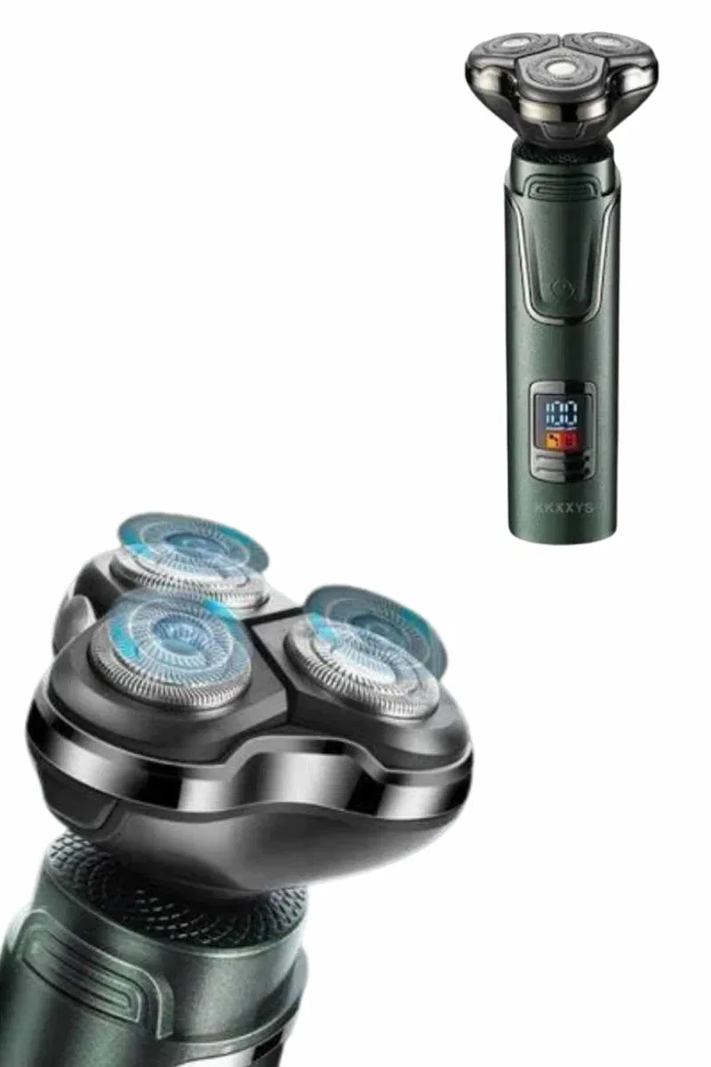 Dijital Göstergeli 3 Başlıklı Tıraş Makinesi Islak Kuru Lazer Öncesi Günlük görsel 2