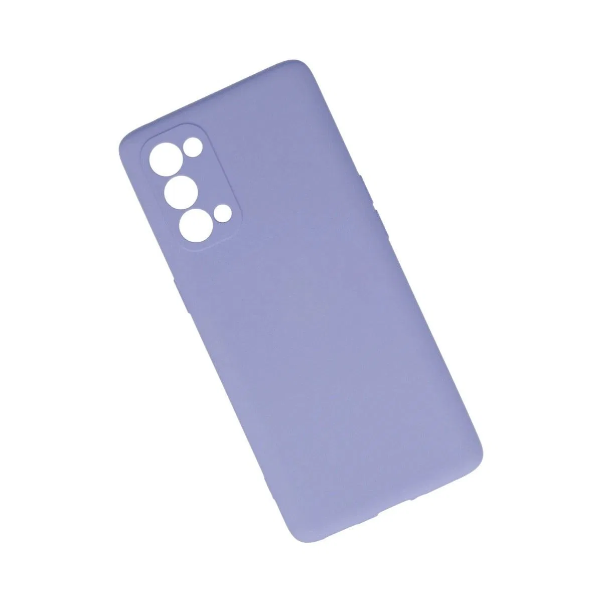 Oppo Reno 5 Pro Kılıf Nano İçi Kadife Silikon - Lila görsel 3