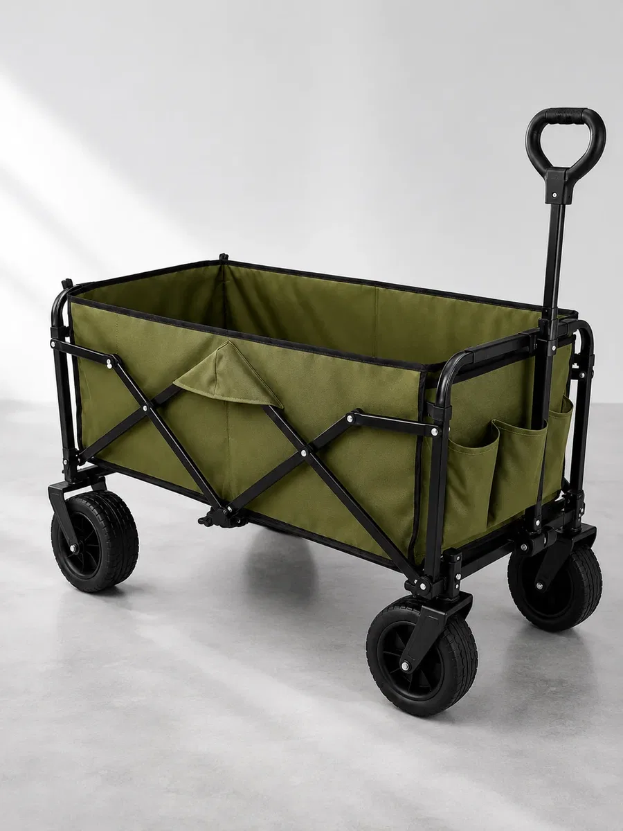 Extra Cepli Katlanabilir Wagon Arabası ile Pratik ve Düzenli Taşıma görsel 5