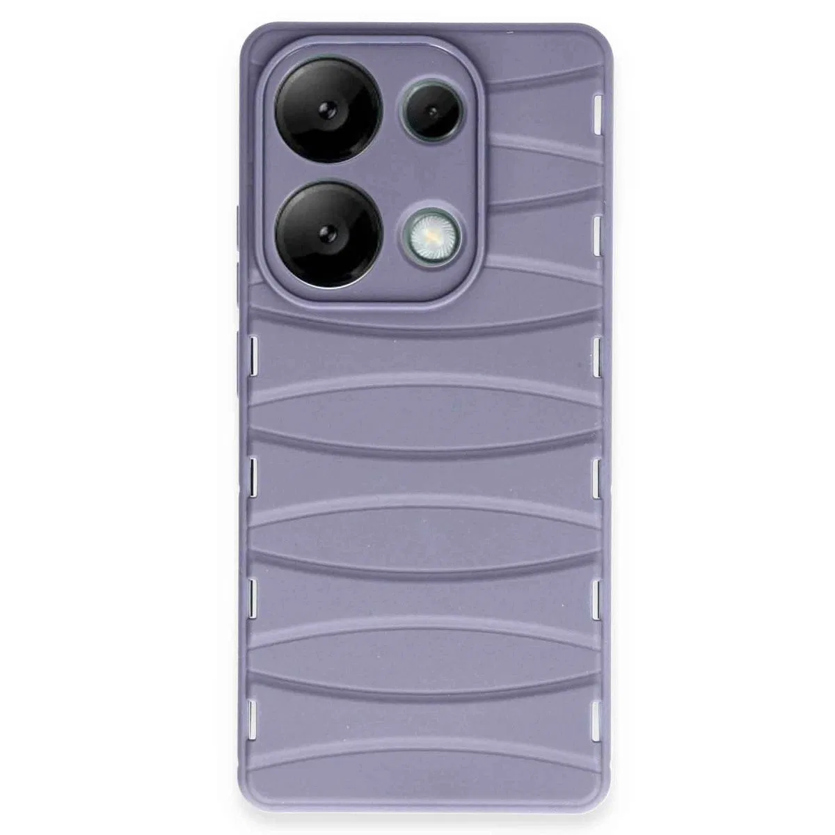 Xiaomi Redmi Note 13 Pro 4g Kılıf Bibercas Silikon Kapak - Lila