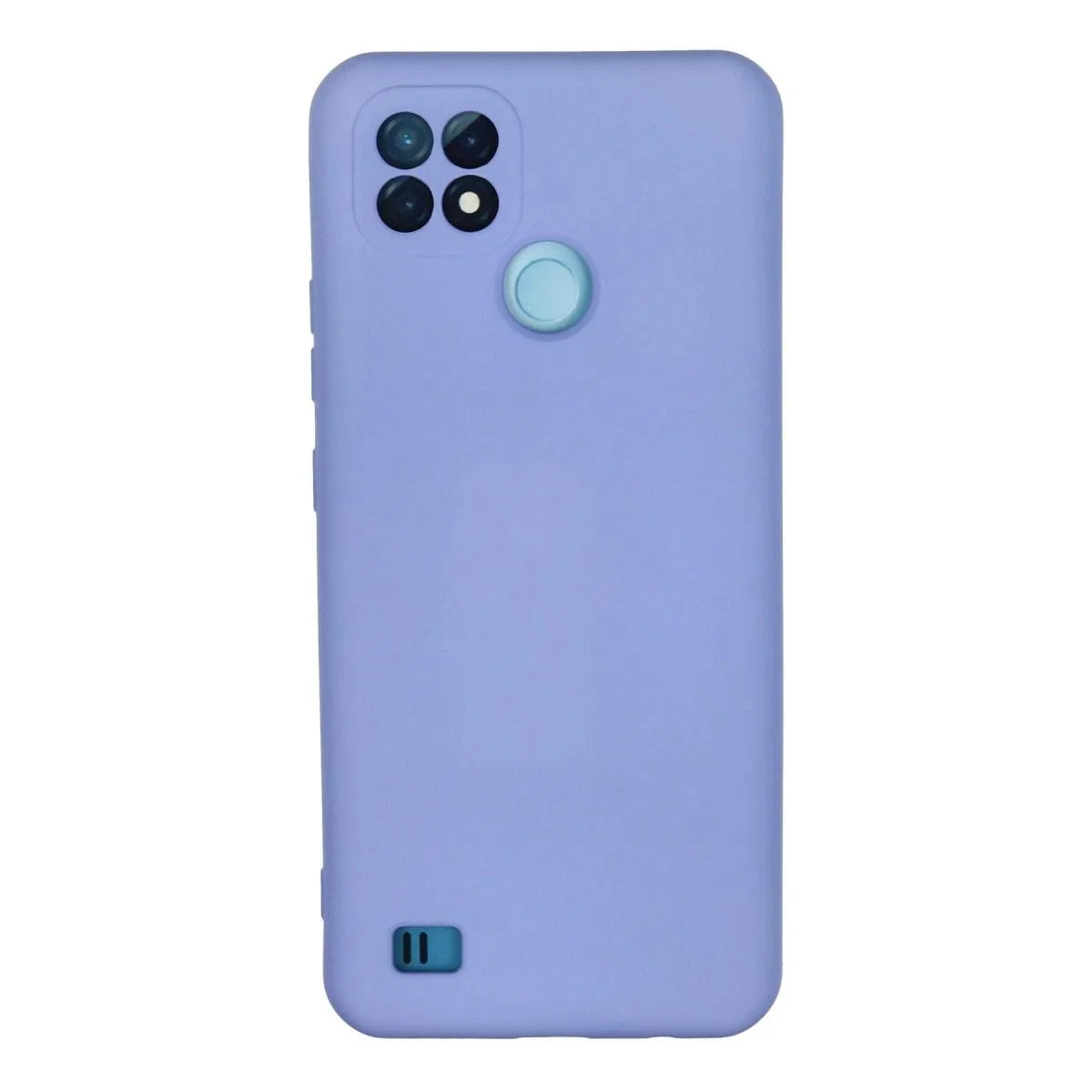 Realme C21 Kılıf Nano İçi Kadife Silikon - Lila görsel 2