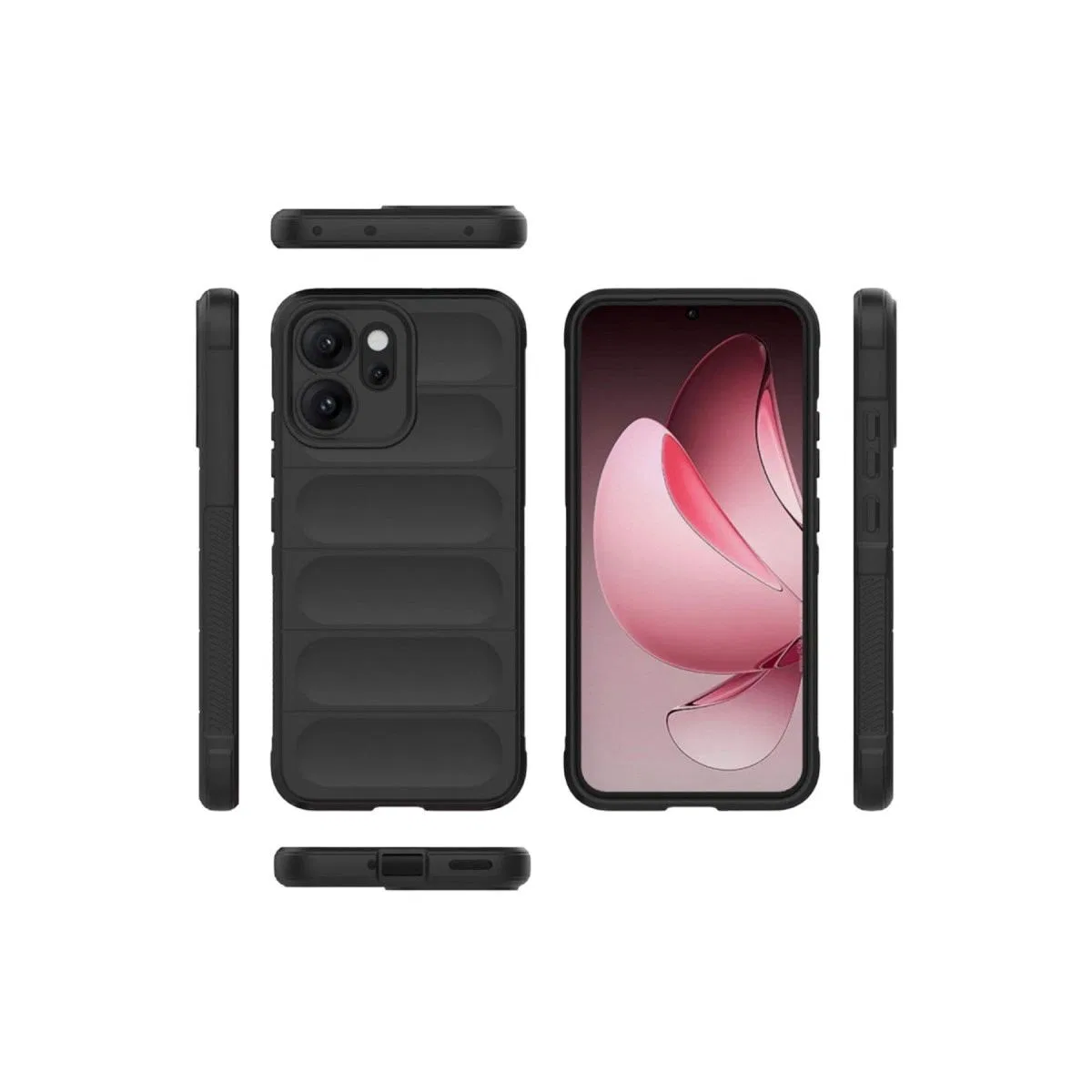 Oppo Reno 14f Optimum Silikon - Siyah görsel 2