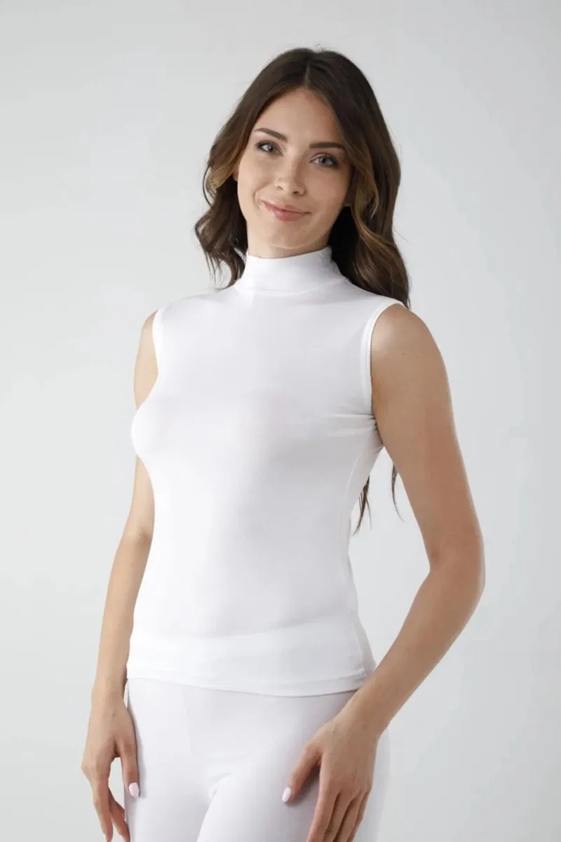 Vivaldi Kadın Beyaz Sıfır Kol Balıkçı Body 350 görsel 4