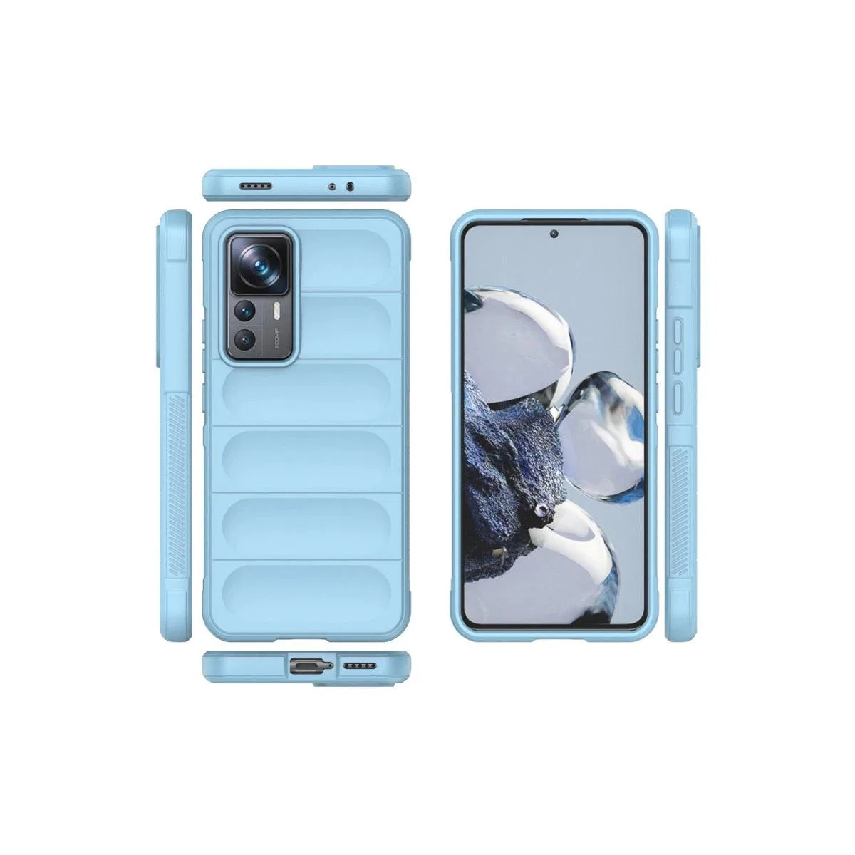 Xiaomi Mi 12t Pro Kılıf Optimum Silikon - Sky Blue görsel 3