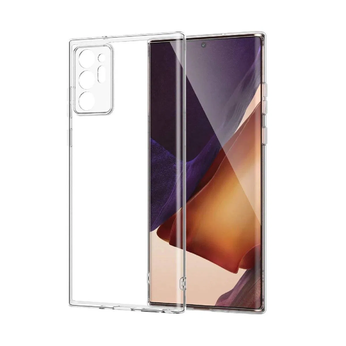 Samsung Galaxy Note 20 Ultra Kılıf Lüx Şeffaf Silikon görsel 2