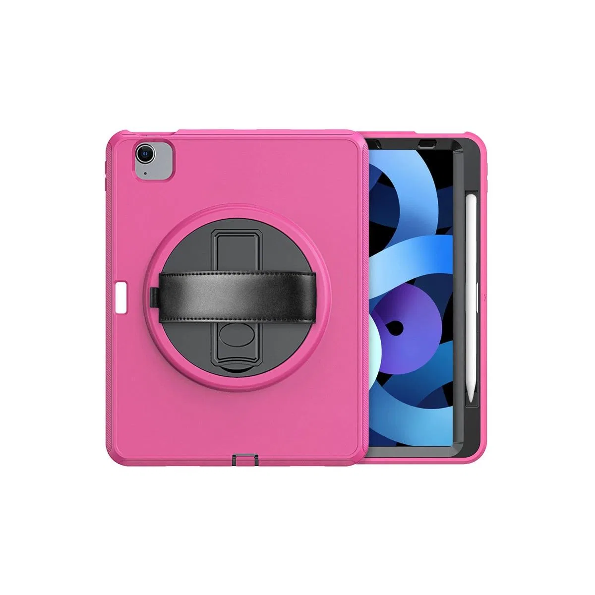 Apple İpad 2022 10. 9 (10. nesil) Kılıf Hand Strap Tablet Kılıfı - Pembe görsel 3