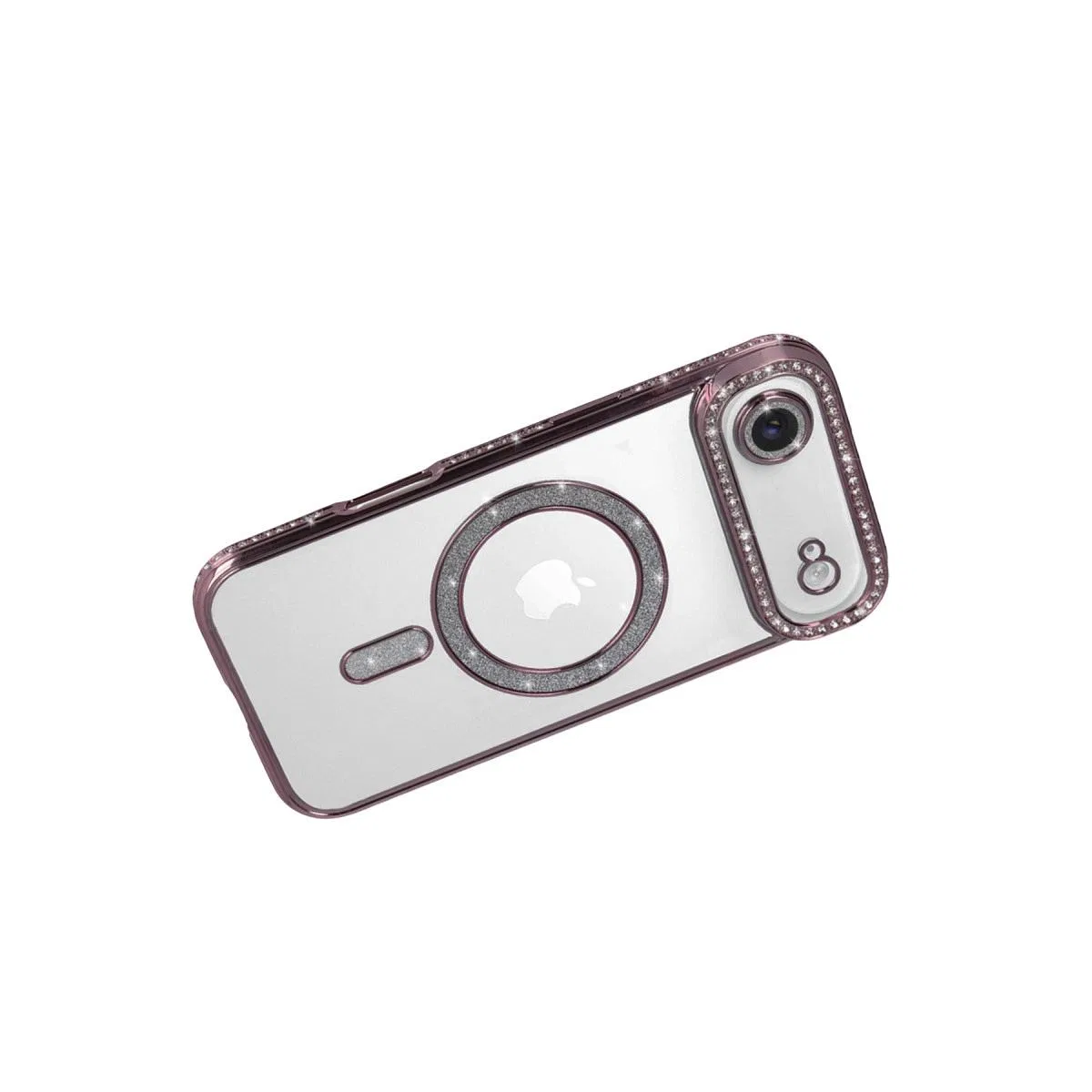 Apple İphone 17 Air Joke Simli Magneticsafe Kılıf - Pembe görsel 4