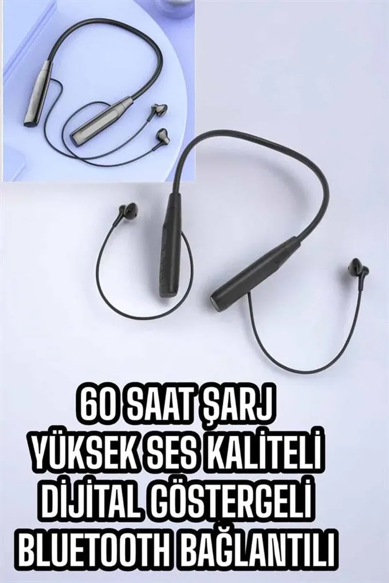 Yeni Nesil Bluetooth Kulaklık Kablolu Kulak İçi Dijital Göstergeli görsel 3