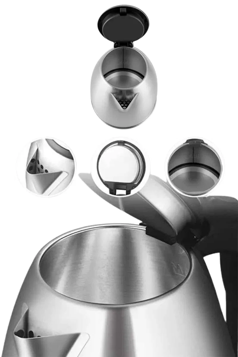 Çelik Su Isıtıcı Kettle Dayanıklı Paslanmaz Çelik Uzun Ömürlü görsel 3