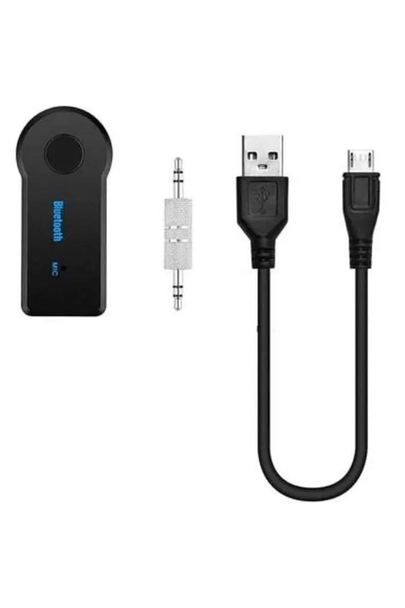 Bluetooth Araç Kiti Aux Çıkışlı Telefon Müzik Alıcı Tüm Cihazlara Uyumlu görsel 3