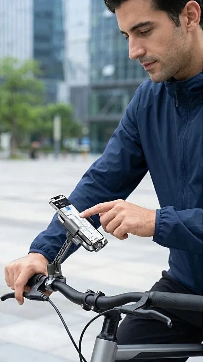 Xy-089 Motosiklet & Bisiklet Ayna Baglantılı Telefon Tutucu görsel 5