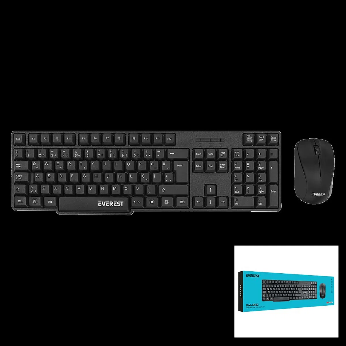 Kablosuz İnce Klavye & Mouse Seti (Q) görsel 2