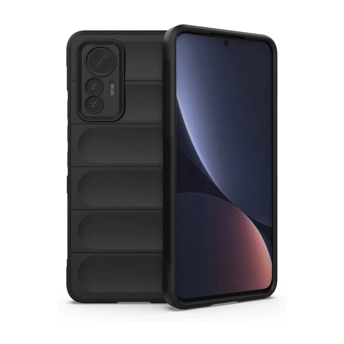 Xiaomi Mi 12 Lite Kılıf Optimum Silikon - Siyah