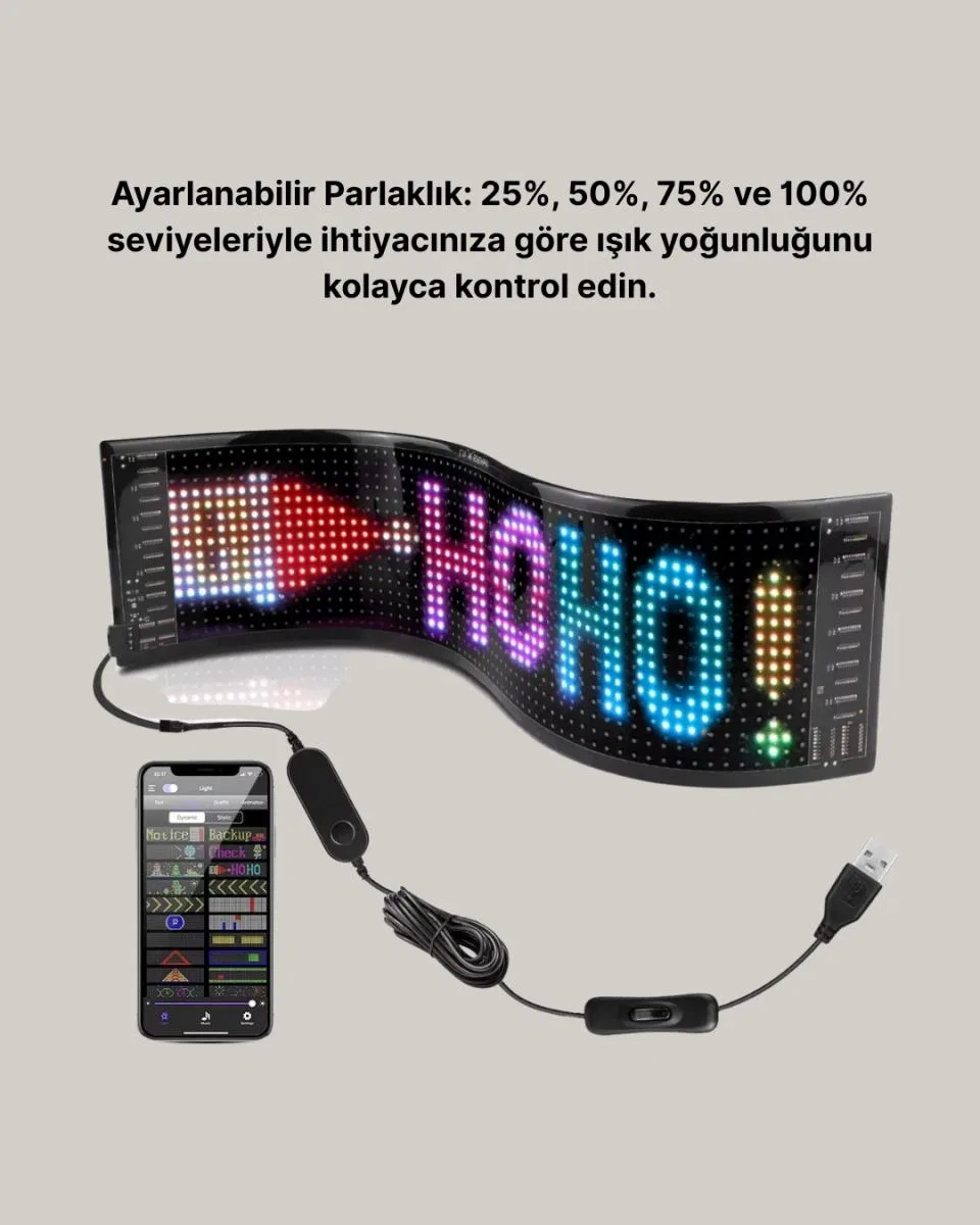 Gece Kullanıma Uygun Pixel Rgb Led Panel Es Atmosfer Işığı görsel 4