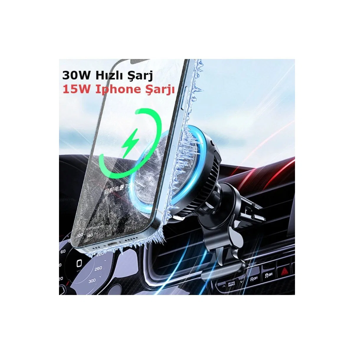 Memo Gw02 Magsafe Araç Tutucu görsel 4