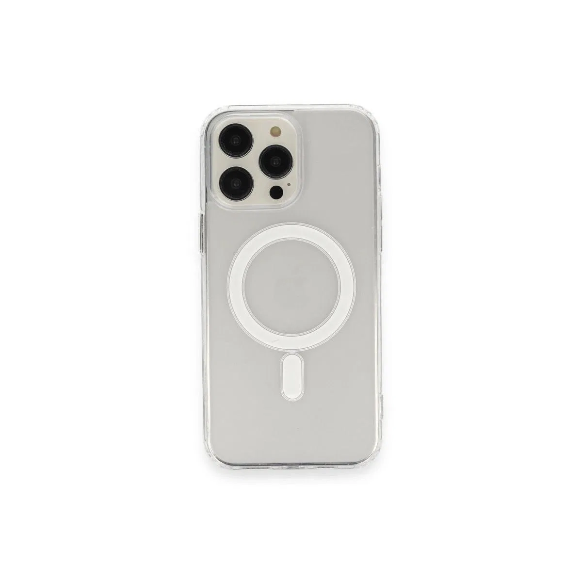 Apple İphone 14 Pro Max Kılıf Matte Şeffaf Magneticsafe - Şeffaf görsel 2