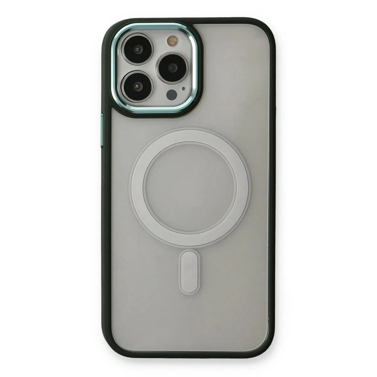 Apple İphone 14 Pro Max Kılıf Room Magneticsafe Silikon - Köknar Yeşili görsel 2