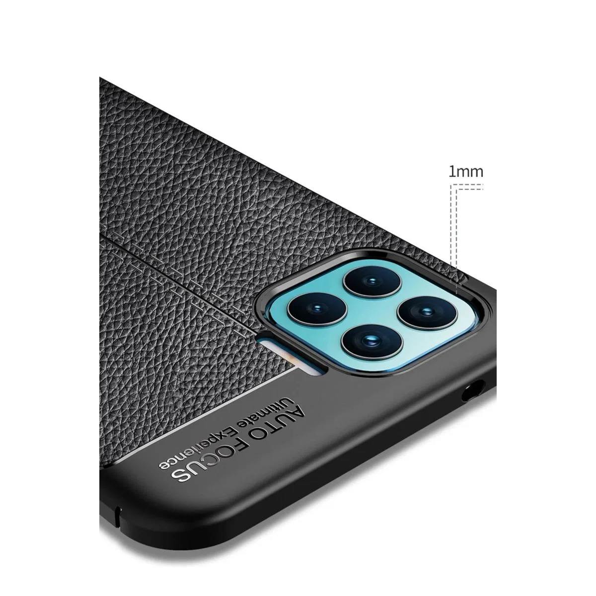 Oppo Reno 4 Lite Kılıf Auto Focus Kapak - Kırmızı görsel 5
