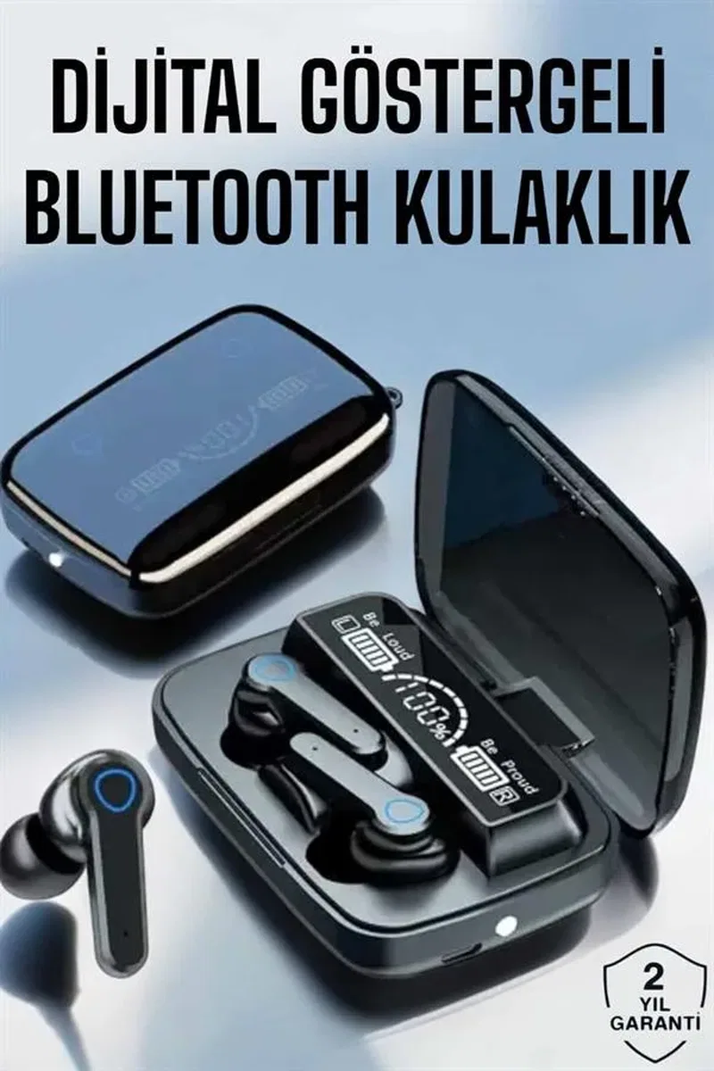 Bluetooth Kulaklık Dijital Göstergeli Kablosuz Uzun Pil Ömrü görsel 2