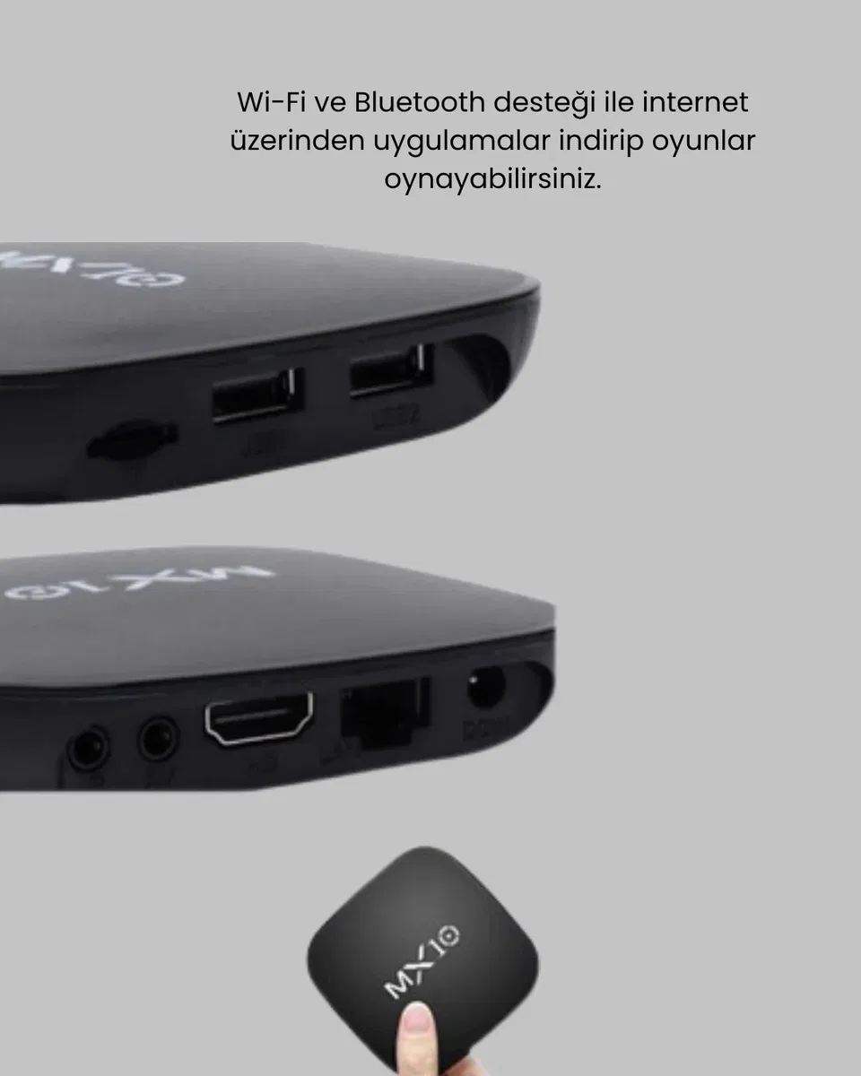 Android 4K TV Box – Wi-Fi, Bluetooth, Dolby Ses, 60 FPS Ultra HD görsel 5