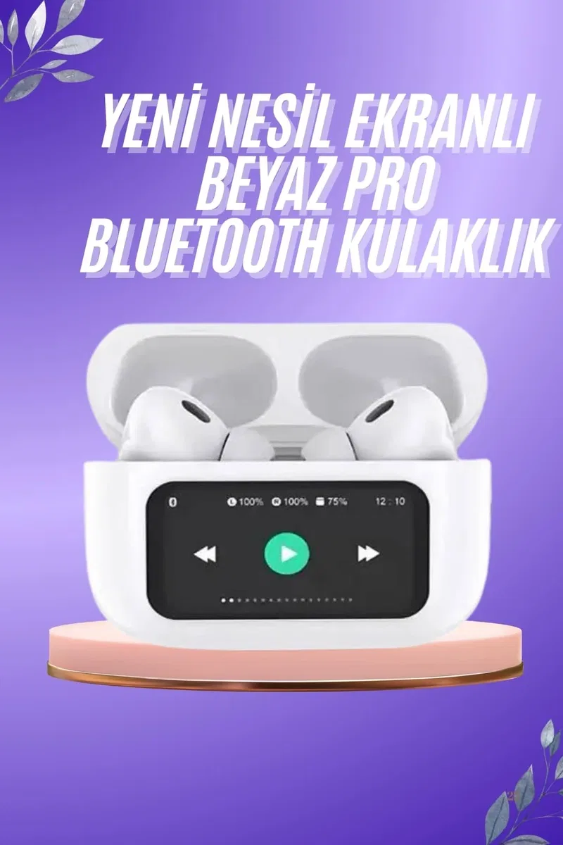 Dokunmatik Ekranlı ANC/ENC Yeni Nesil Pro Bluetooth Kulaklık Dokunmatik Ekran görsel 2