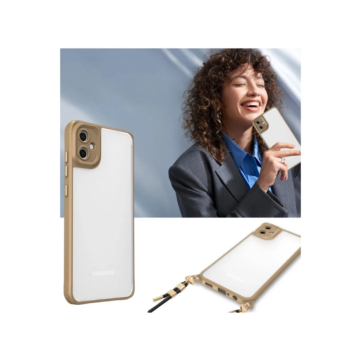 Samsung Galaxy A06 Kılıf Penta Silikon Kılıf - Titan Gri görsel 3
