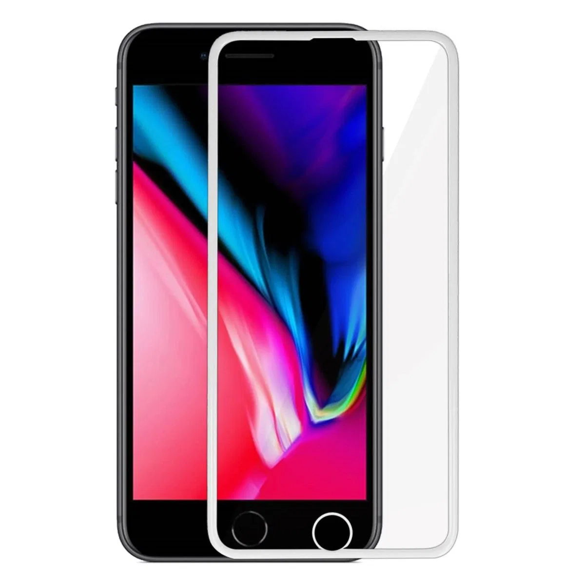Apple İphone 6 Plus 18d Cam Ekran Koruyucu - Siyah görsel 4