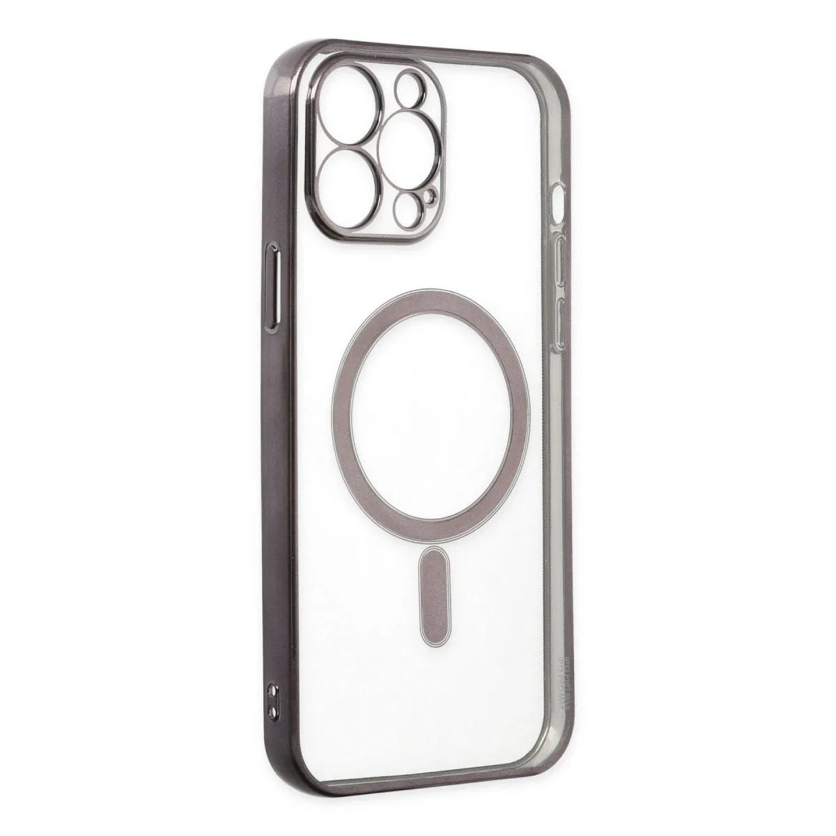 Apple İphone 14 Pro Kılıf Magneticsafe Lazer Silikon - Siyah görsel 4
