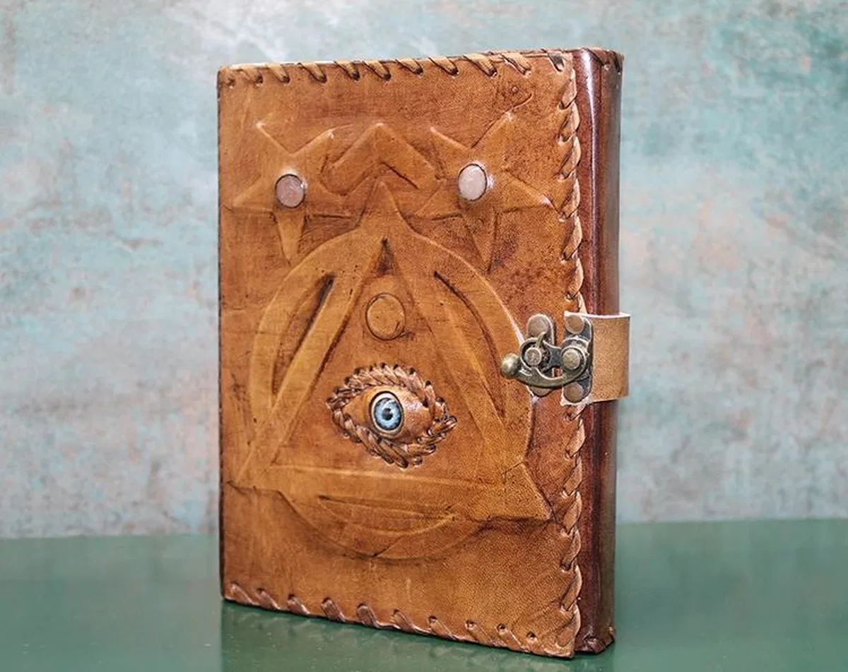 Taşlı Deri Defter Ksk3152