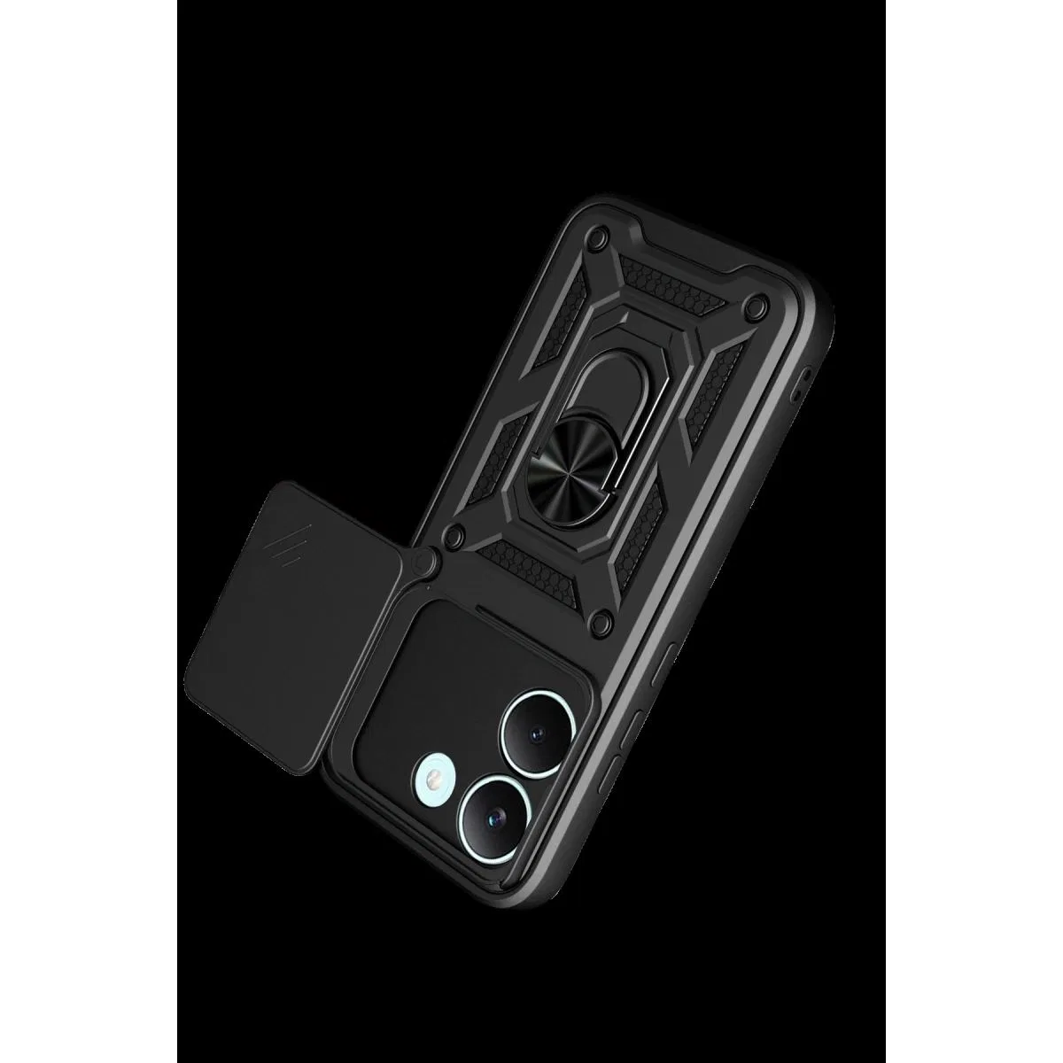 Xiaomi Poco X8 Pro Pars Lens Yüzüklü Silikon - Siyah görsel 3