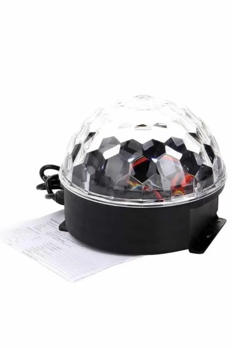 Disko Topu Renkli Işıklı Lazer Parti Bluetooth Bağlantılı Led Küre görsel 5