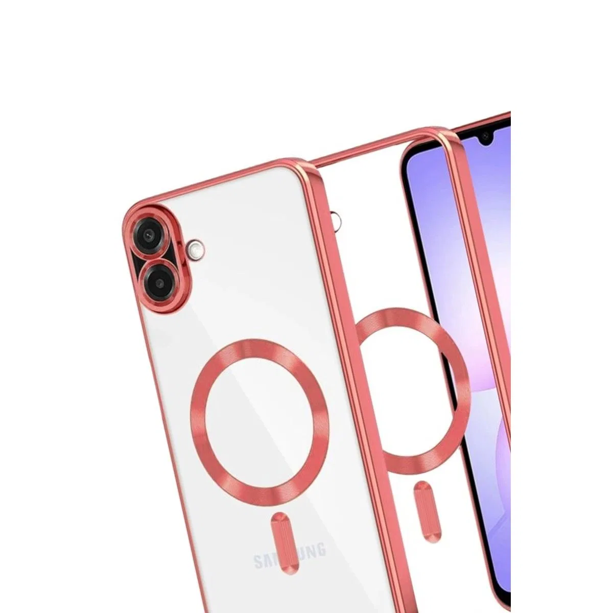 Samsung Galaxy A07 4g Kross Magneticsafe Kapak - Kırmızı görsel 3