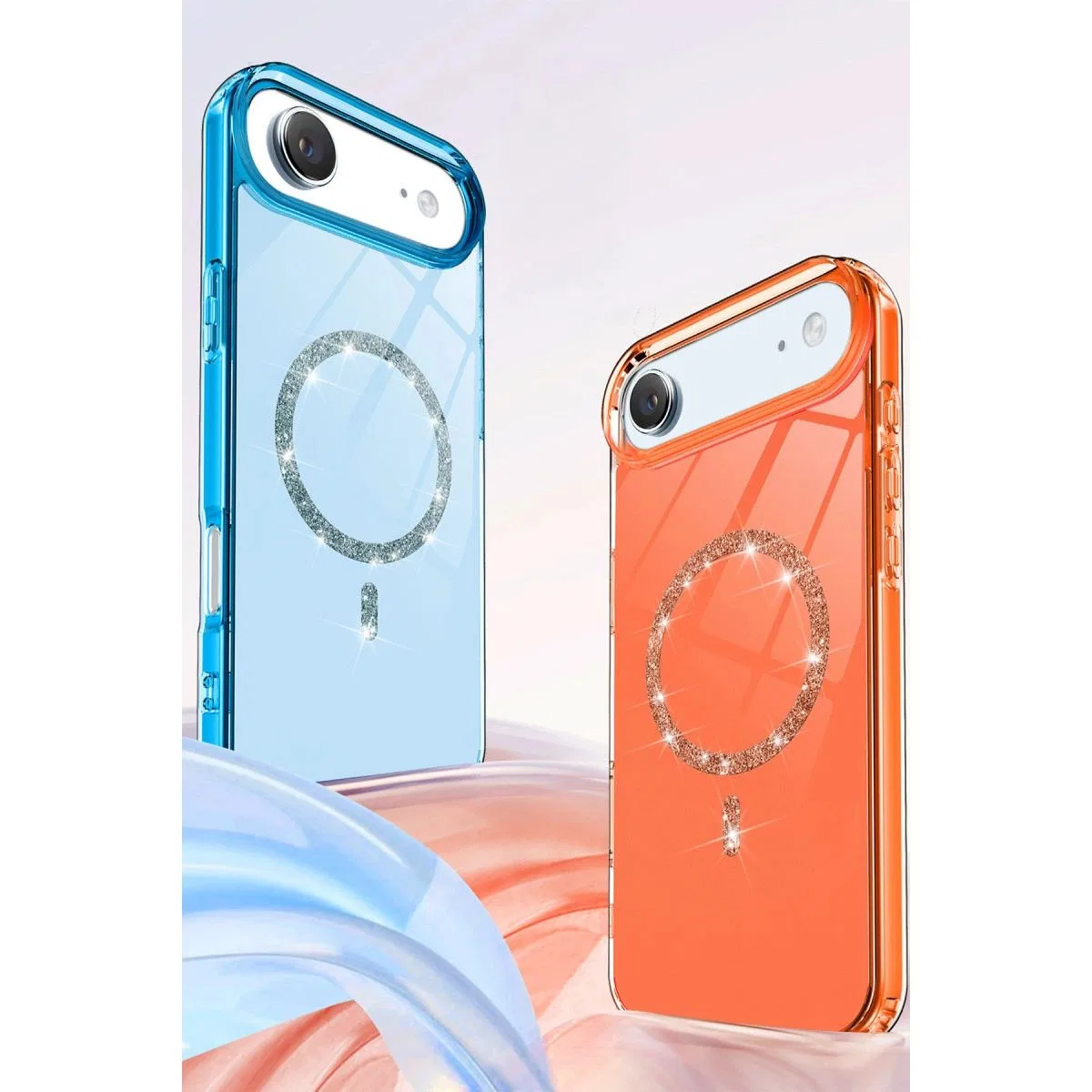 Apple İphone 17 Air Live Diamond Magsafe Kapak - Pembe görsel 5