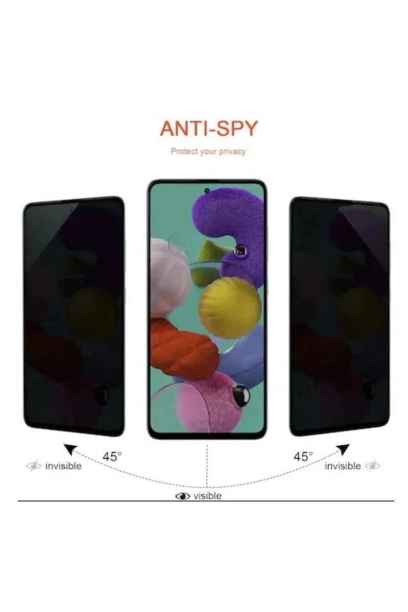 Samsung A32 Uyumlu Hayalet Ekran Gizli Tam Kaplayan Kırılmaz Cam Seramik Ekran Koruyucu Film görsel 3