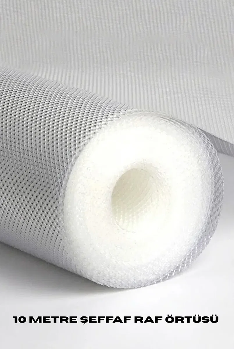10 Metre Şeffaf Silikonlu Kaymaz Çekmece İçi Düzenleyici