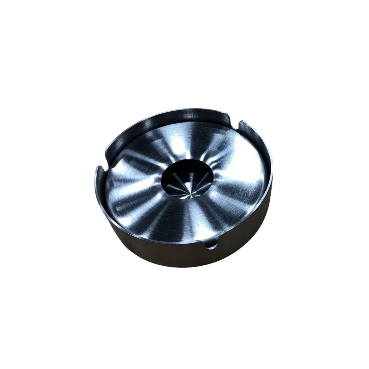 Tekli Büyük Üstü Kapalı Metal Küllük görsel 2