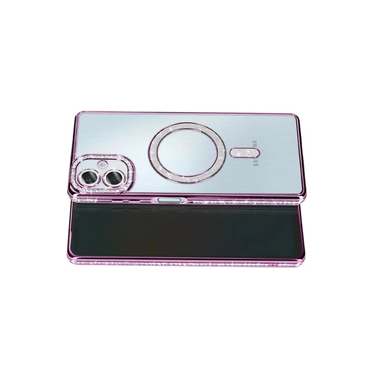 Samsung Galaxy A07 4g Joke Simli Magneticsafe Kılıf - Derin Mor görsel 3