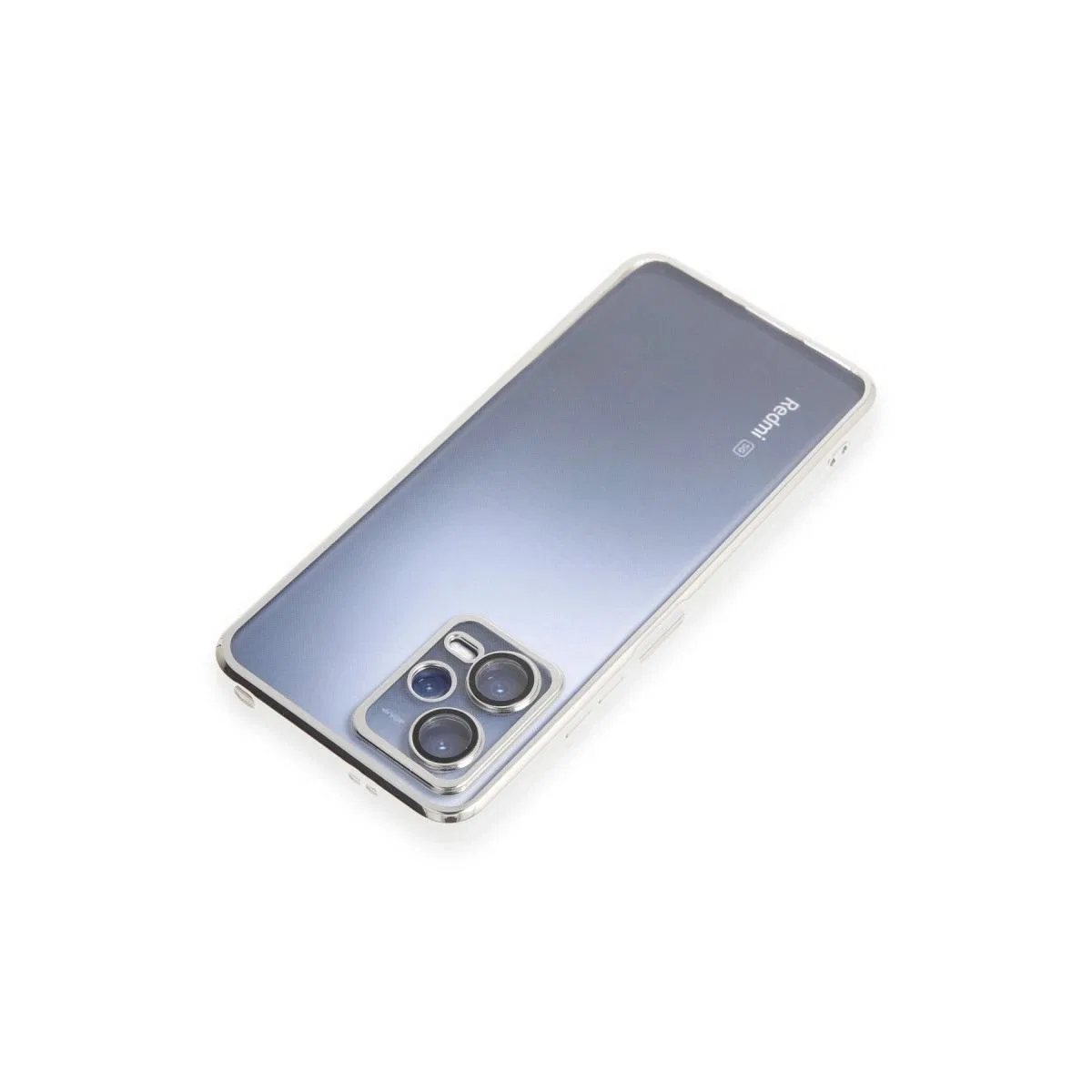 Xiaomi Redmi Note 12 Pro 5g Kılıf Razer Lensli Silikon - Gümüş görsel 5