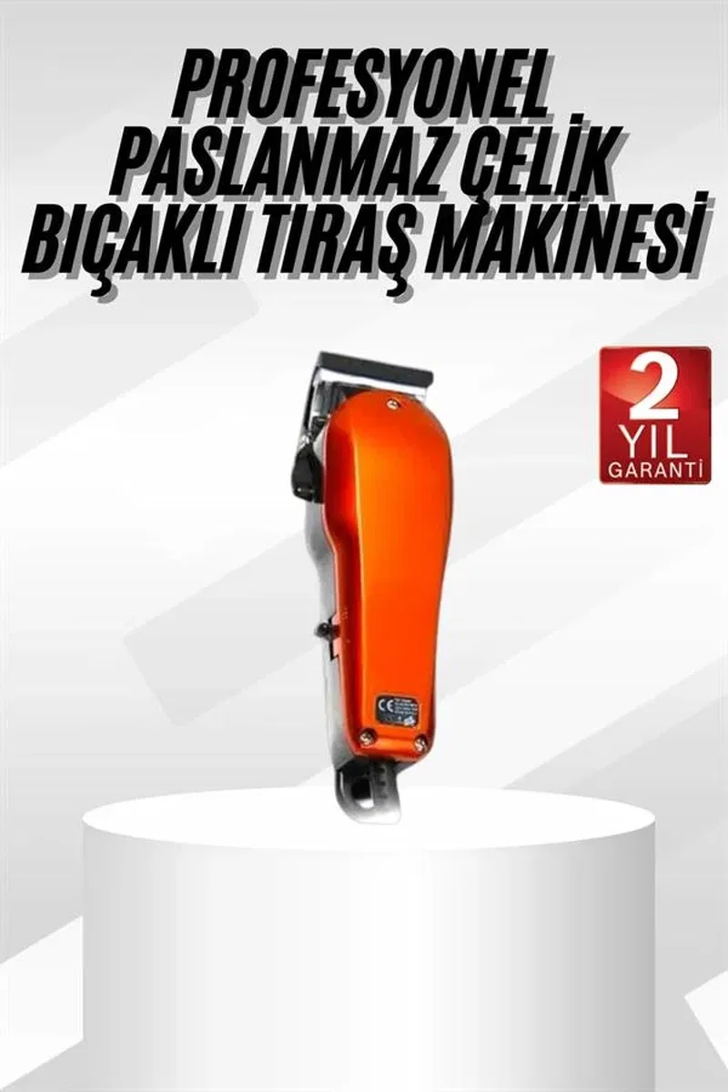 Profesyonel Tıraş Makinesi Uzun Ömürlü Kırmızı Saç Sakal Kesme görsel 2